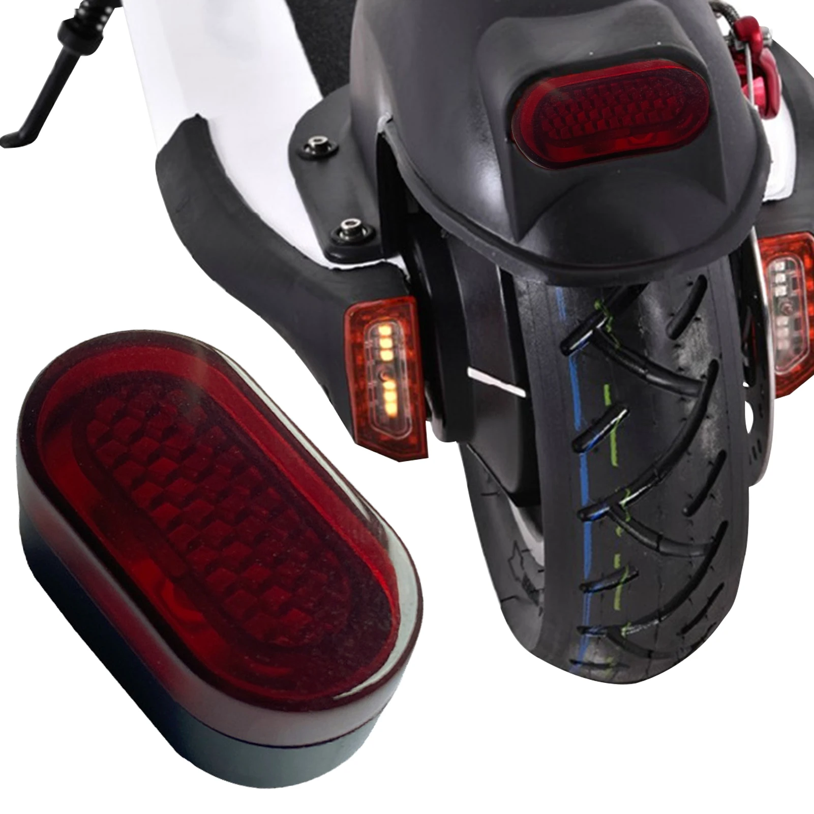 Предупреждение, задние фонари для электрического скутера, светодиодный задний абажур, тормозной фонарь для Xiaomi Mijiam365 1S Pro, скутер, скейтборд