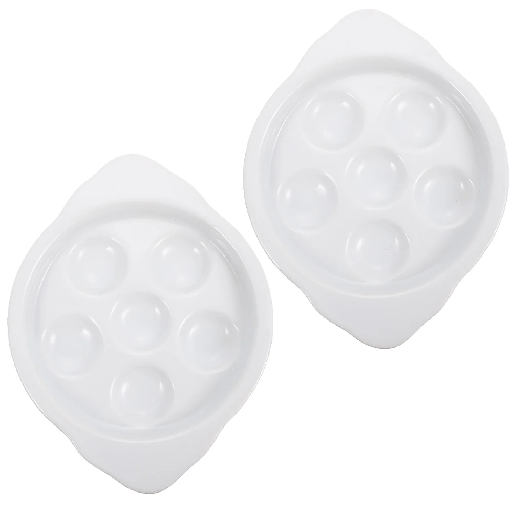 

Escargot Plate Dish Snail Pan Plates Seafood Baking Serving Service Octopus Grill Server French Mushroom Conch Tray Cooking