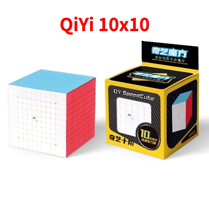 

[Funcube]QiYi 10X10 Magic Cube 10x10x10 Puzzle Cubo 10 High Level Stickerless Professional Puzzle Fidget Toys Professional Cubo