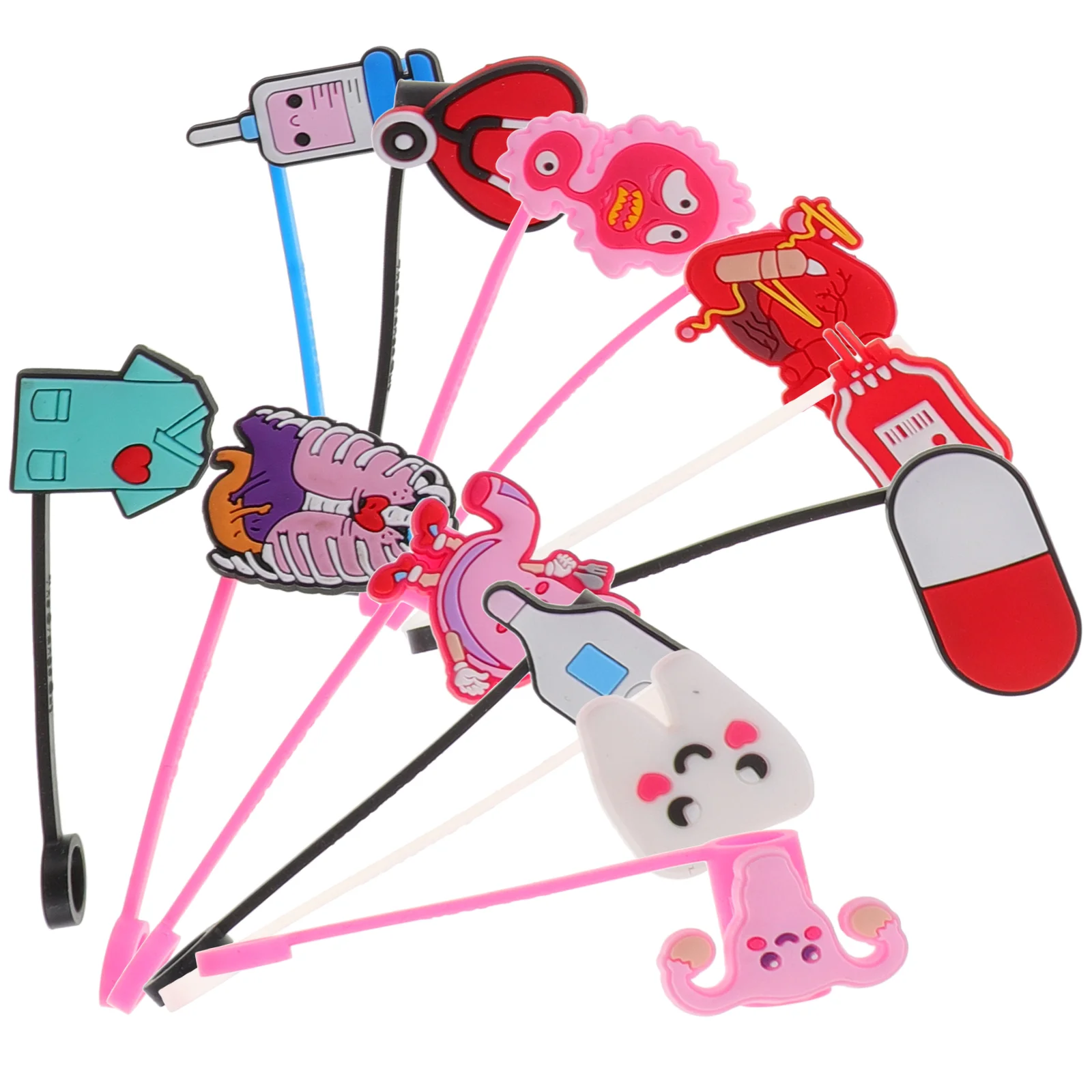 12 шт. силиконовые соломенные пылезащитные чехлы для многоразовых соломинок