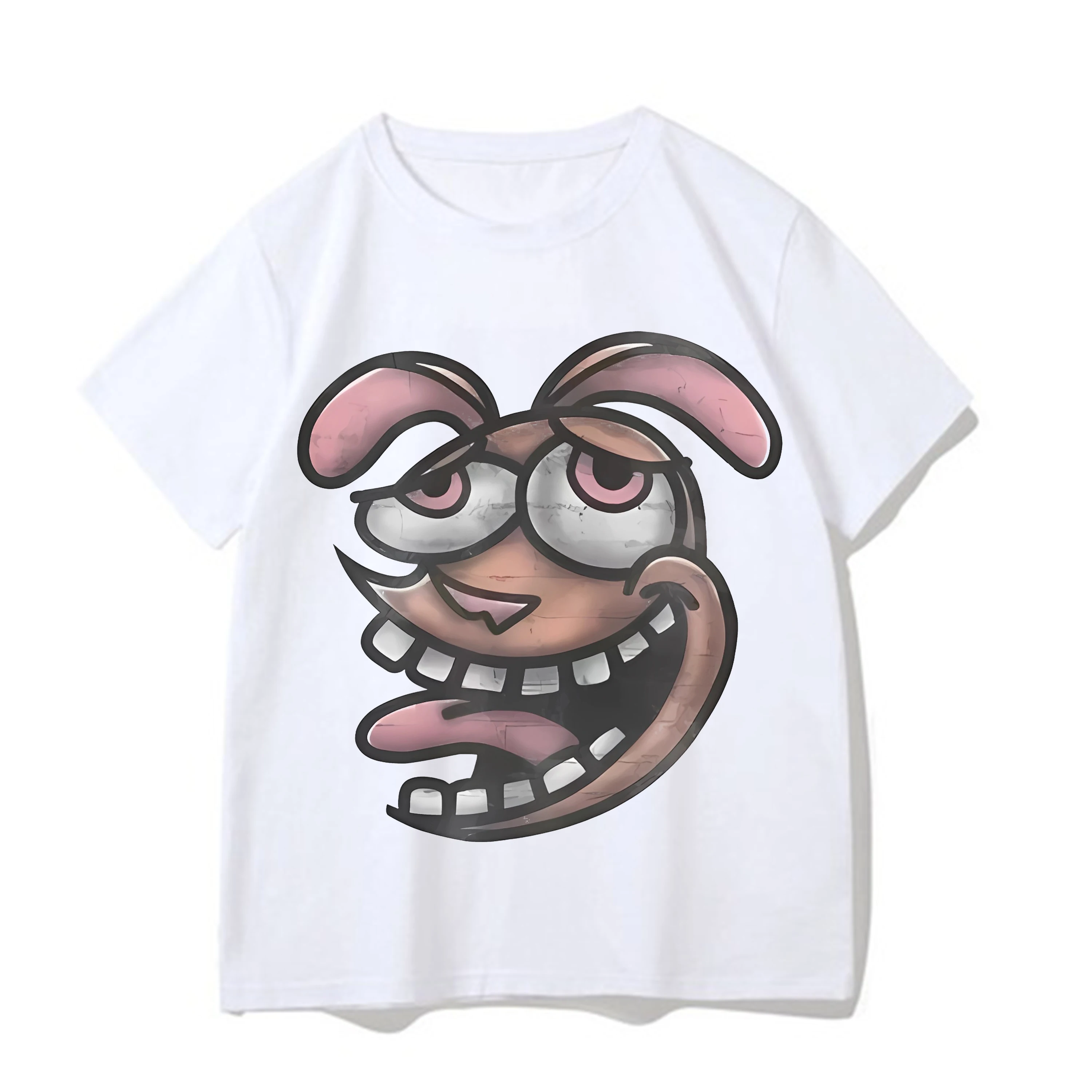 Лето 2023 новая футболка с мультяшным рисунком в стиле хип-хоп Harajuku Fengge Fengte мужская