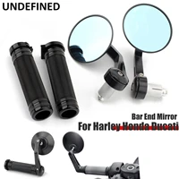 hand handlebar grips side mirror 78 22mm bar end rearview mirrors aluminum for harley xg750 xg500 street 500 700 motorcycle