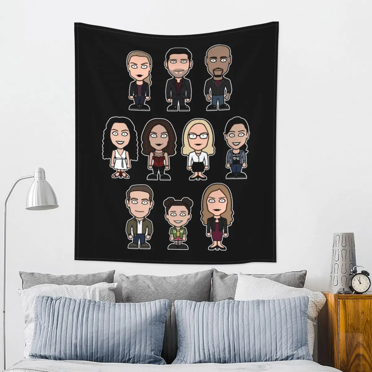 Гобелен Team Lucifer в богемном стиле настенное украшение для ТВ-шоу Morningstar спальни