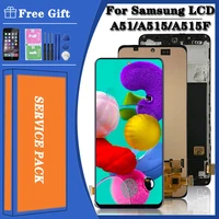 Super AMOLED For Samsung Galaxy A51 A515 LCD Display A515F DS A515FD A515 LCD Display Touch Screen Replacement A515F Display