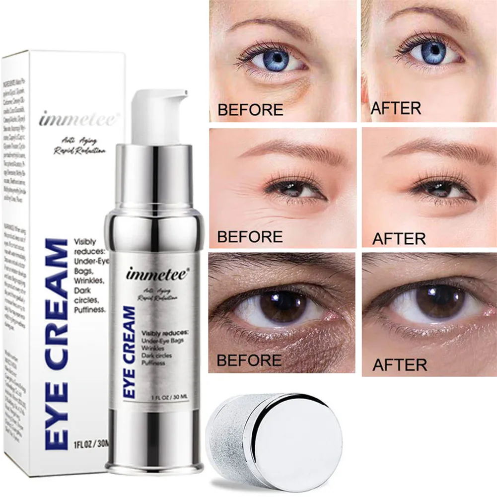 

Instant Eye Bags Removal Cream Reduce Dark Circles Eye Creeam Anti Puffiness Fade Fine Lines Wrinkles Brighten Anti-Aging Care