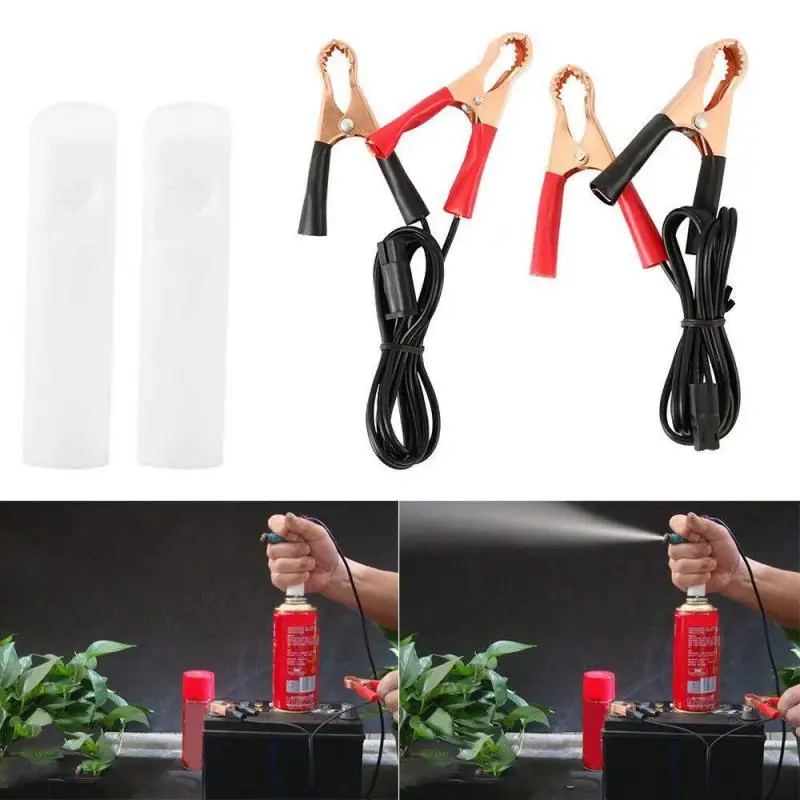 

High Quality Vehicle Fuel Injector Flush Cleaner Adapter Kit Car Cleaning Tool w/2 Nozzles Car Repair Tool Kit Car accessories