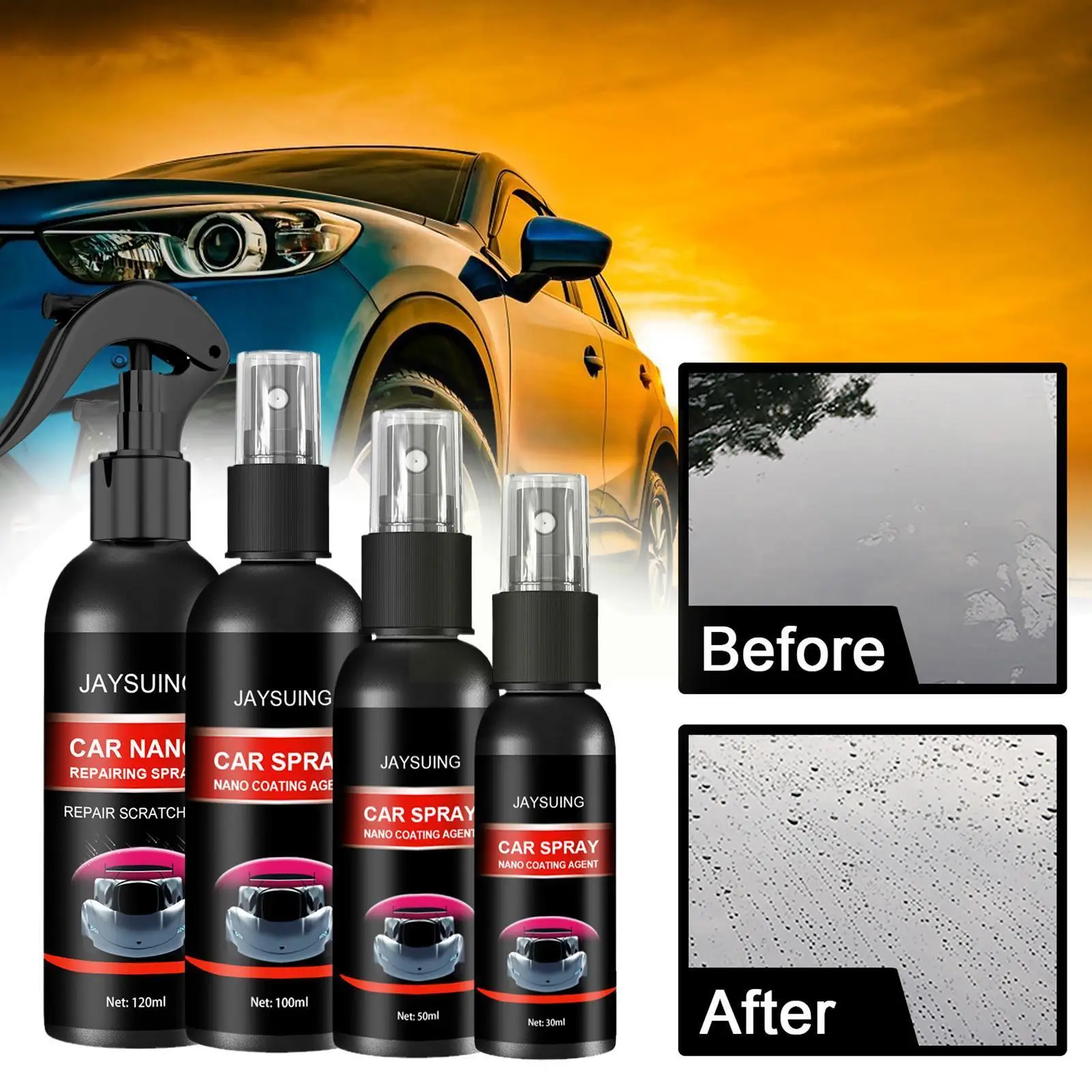 

Ceramic Coating Spray Car Top Sealant Repellent Nano Liquid Polishing Waterproof Coating Glass Plated Hydrophobic Crystal I1I7