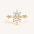 Женское кольцо из серебра 925 пробы с цирконом