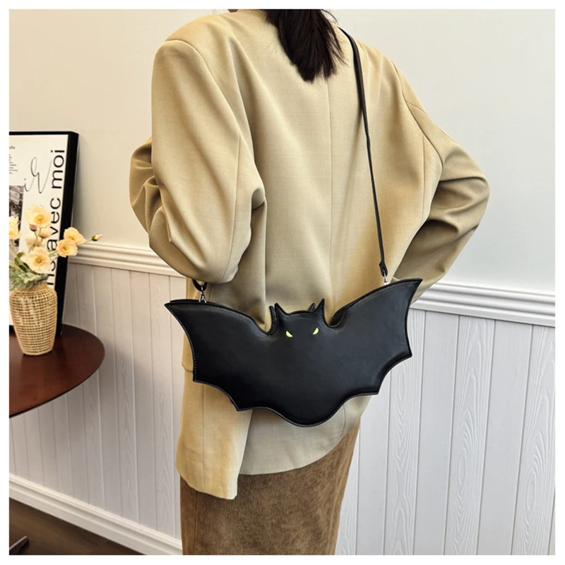 Lawaia Bat Bag Pu Сумки с мультяшным слоном Хэллоуин Летучие мыши 1 шт. Нишевая текстура