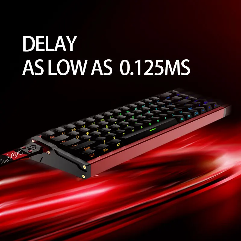 Фото IROK MG68 MAX8K Игровая клавиатура с магнитным переключателем 0,01 мм Механическая клавиатура с быстрым триггером Hot Swap SOCD Wried/Wireless/Bt №5