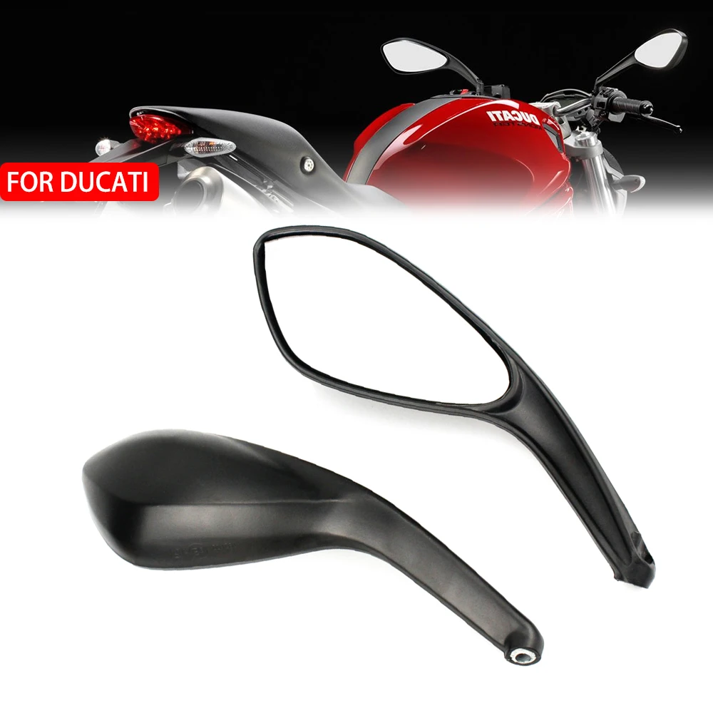 

Pair Motorcycle Rear Side View Mirrors for DUCATI Monster 696 795 796 1100 Black Left Right Motorcycle Accessories Rear Mirrors