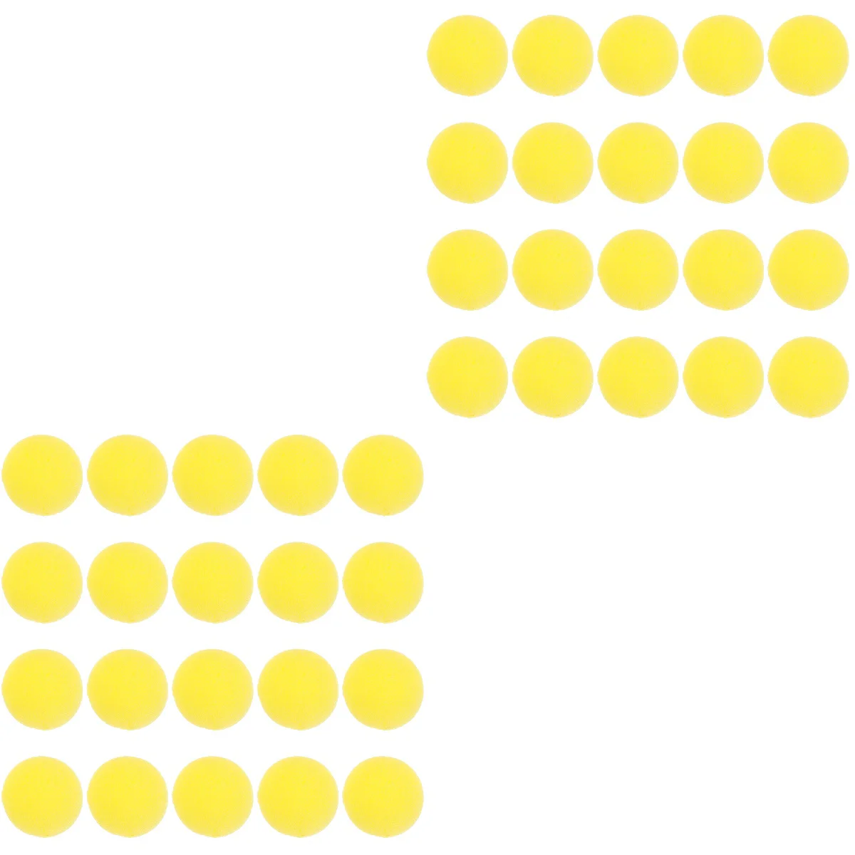 

40 шт., восхитительные желтые губчатые шарики