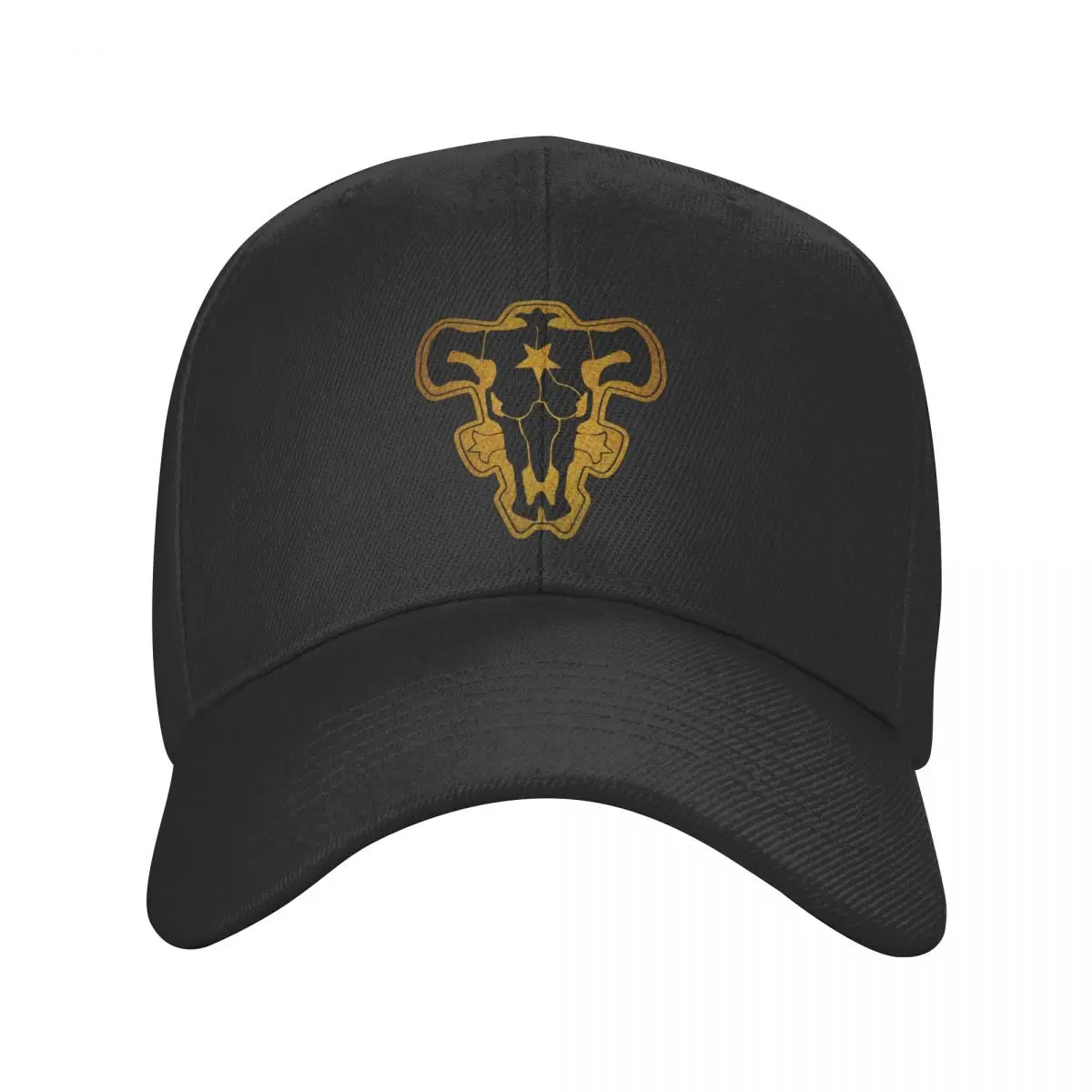 

Personalized Cool Black Bull Squad Worn Logo Baseball Cap Women Men Breathable Anime Black Clover Dad Hat Outdoor Spring Hats