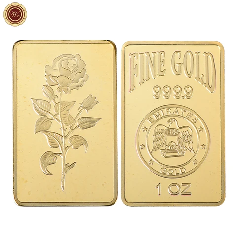 Золотистая/Серебристая Бриллиантовая плитка, золотой многослойный металлический стержень, памятная монета, сувенирные подарки для коллекции