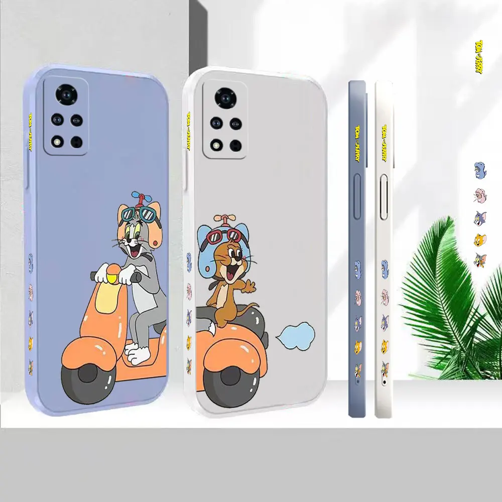 

Liquid Case For Honor X40 X40I X30 X20 X10 V40 V30 V20 V10 Play 6T 5T 5 4 Magic 5 4 3 Nots10 Pro Funny Tom And Jerry Cover Funda