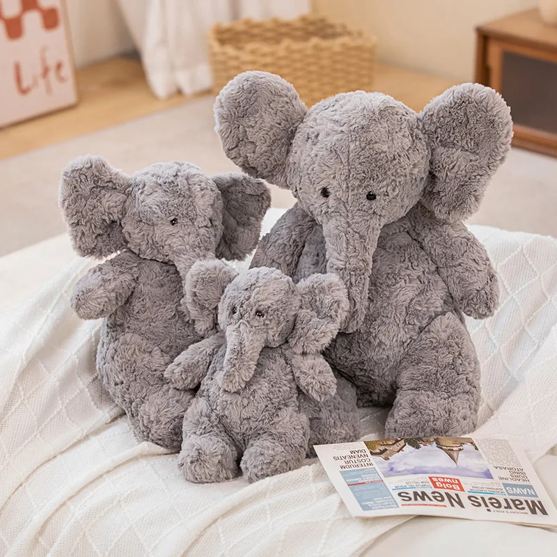 

30/40/50CM Elephant Plush Pillow Infant Soft For Sleeping Stuffed Animals Toys Baby 's Playmate Elegant Gifts for Children