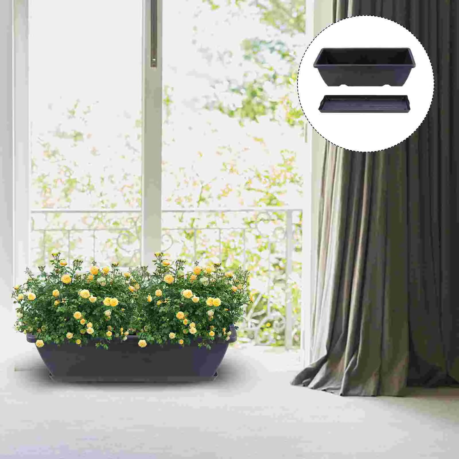 

1pc Window Sill Planter Garden Succulent Pot