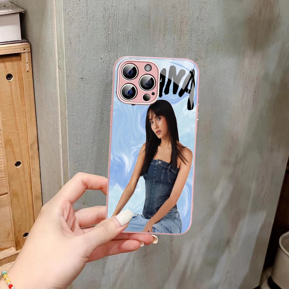 A-Aitana-O-Ocanaes Singer Phone Case Tempered Glass For iphone 14 13 12 11 Pro Mini XS MAX 14Plus X XR Fundas