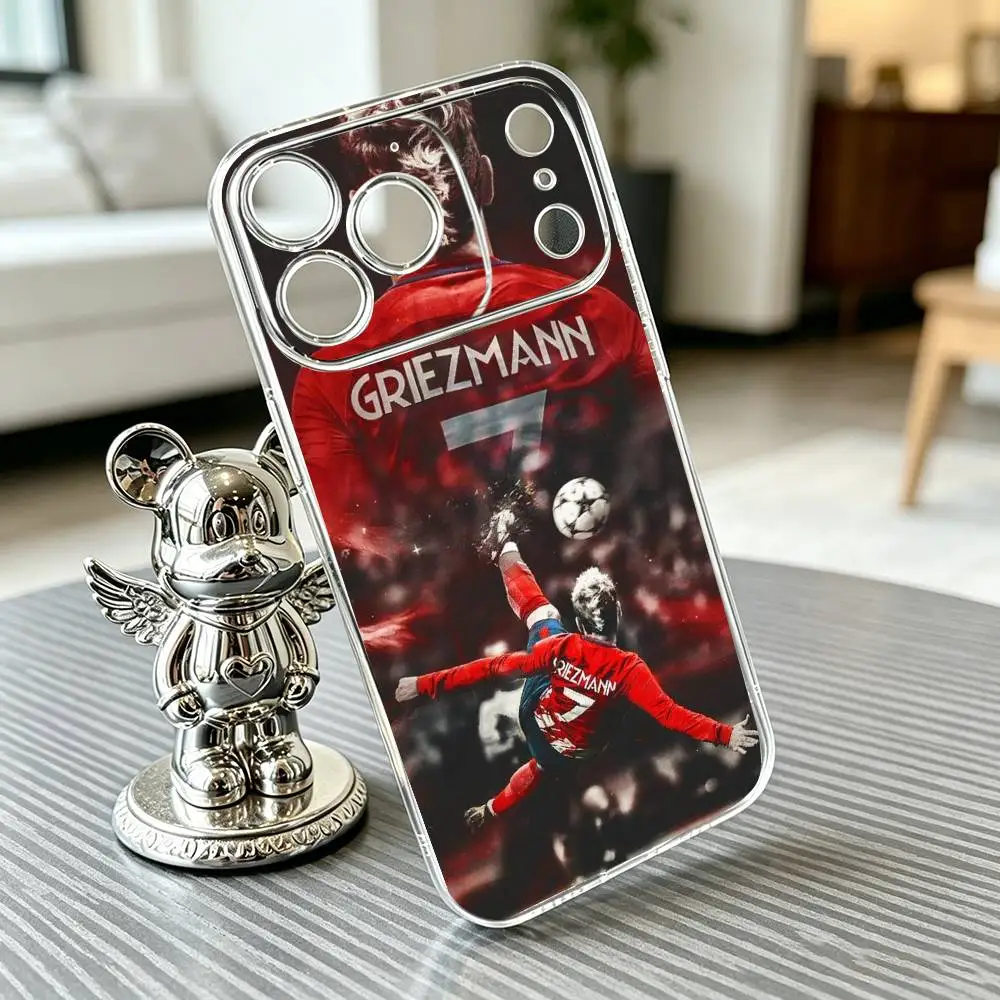 Фото Чехол для телефона A-Antoine G-Griezmann Football, прозрачный силиконовый мягкий, для iPhone 17 16 15 14 13 12 11 Mini Pro Max Plus №2