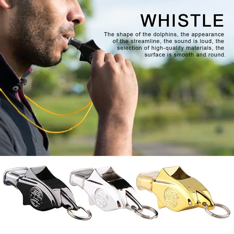 

130dB Whistle High Frequency Dolphin Outdoor Sports Basketball Soccer Football Training Match Referee 1 Pcs