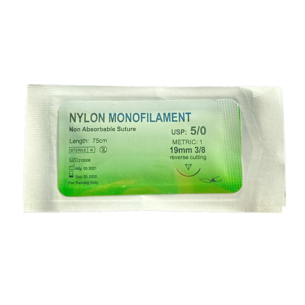 Стоматологический Хирургический монофиламент 500 шт. стерильный нейлоновый синий