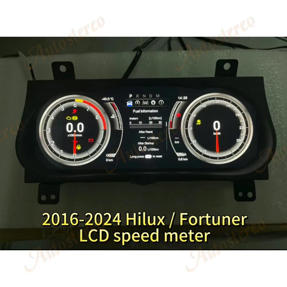 

Обновление 2024 года для Toyota Hilux Fortuner 2016-2024, виртуальный кабин, цифровой кластер, автомобильный одометр, экран приборной панели, ЖК-измеритель скорости