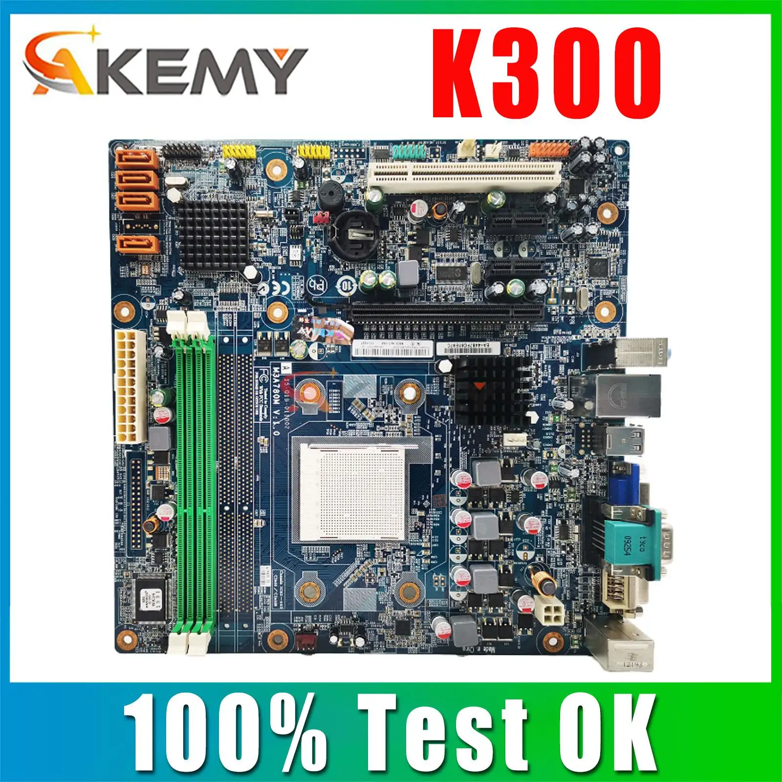 

Оригинальная разборная материнская плата для Lenovo ideacмежду K300 K305 K310 K320 K330 R1 AM3 M3A780M