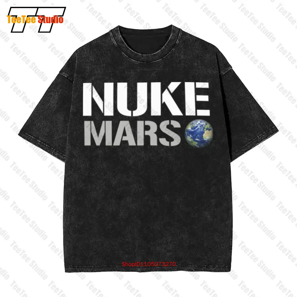 Фото Terraforming T Nuke Of Musk Мужская футболка большого размера Mars Elon Exploration Mars Space 8AE8 №1