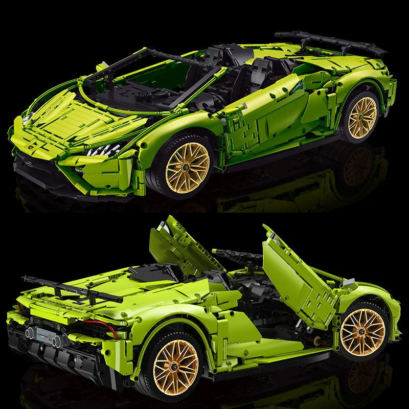 

Compatible with Lego High-Tech MOC-72491 Lamborghini Evo Supercar Building Blocks Model Racing Vehicle Bricks Children Toys Gift