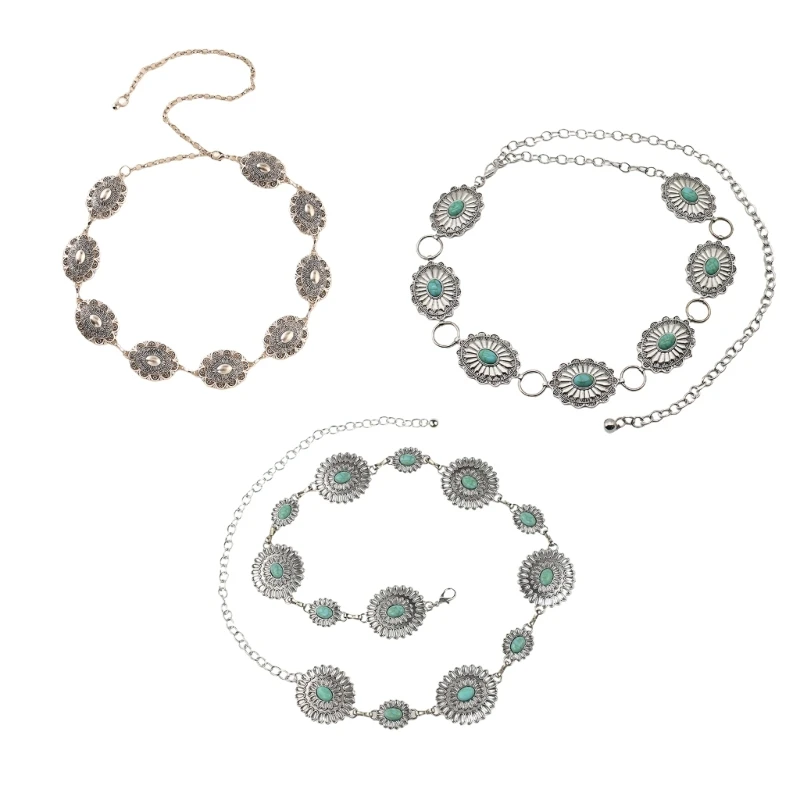 

Западный Бирюзовый ремень, оригинальная цепочка для платья, Прямая поставка