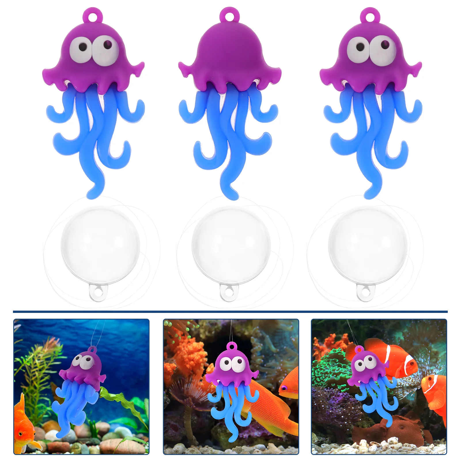 3 шт. плавающий кулон для аквариума орнамент фигурка морского животного