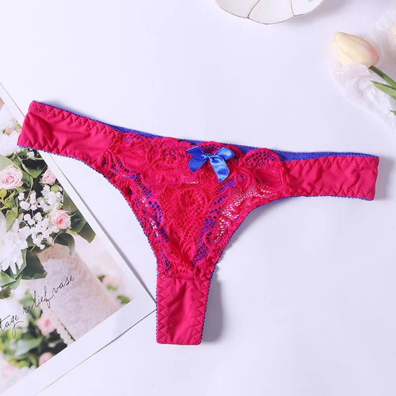 

Women's Panties Bowknot Lace Sexy G-strings Thongs Woman Transparent Erotic Lingerie Ladies Underpants Seamless Sexy Underwear