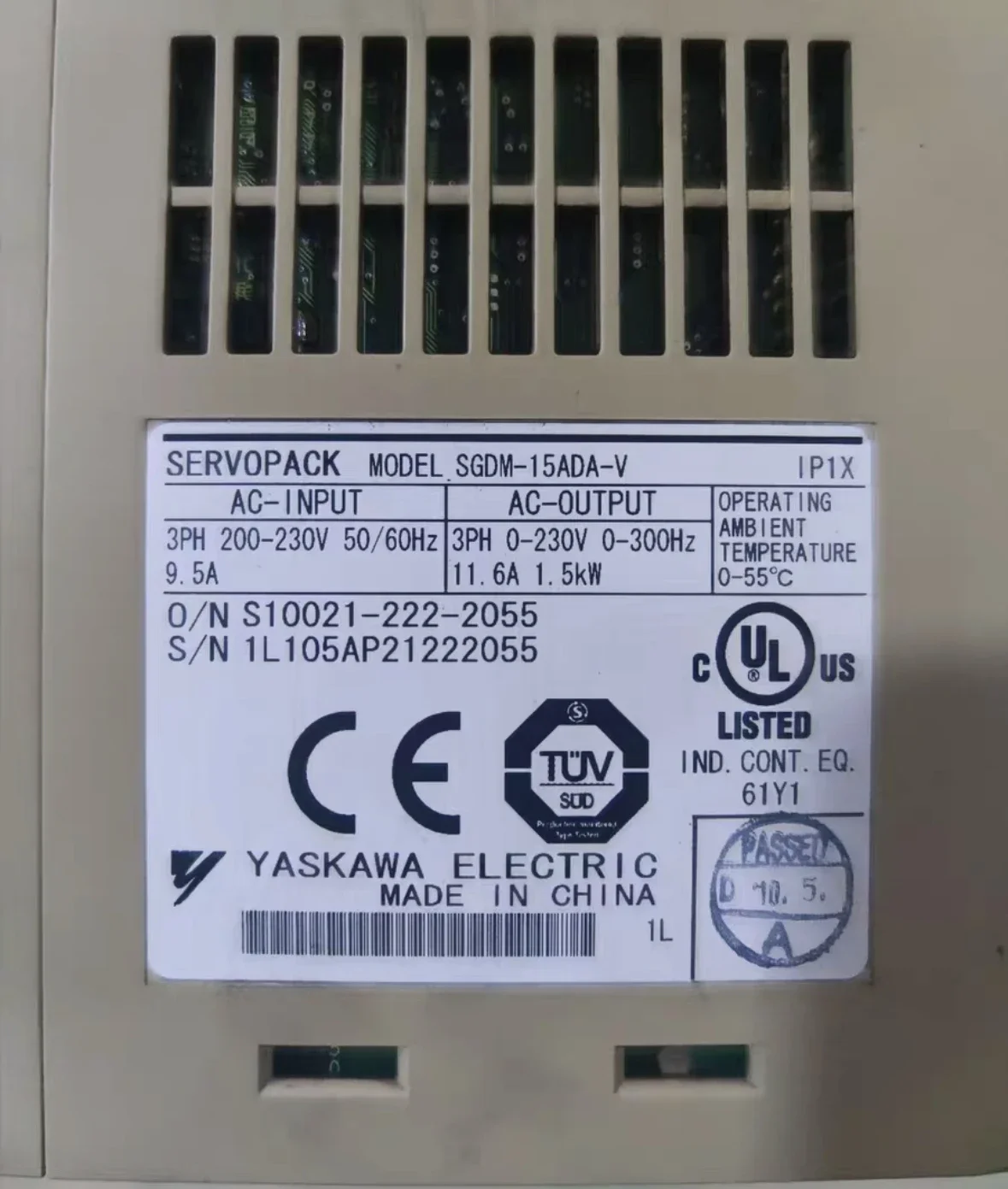 Б/у сервопривод SGDM-15ADA-V 1 5 кВт