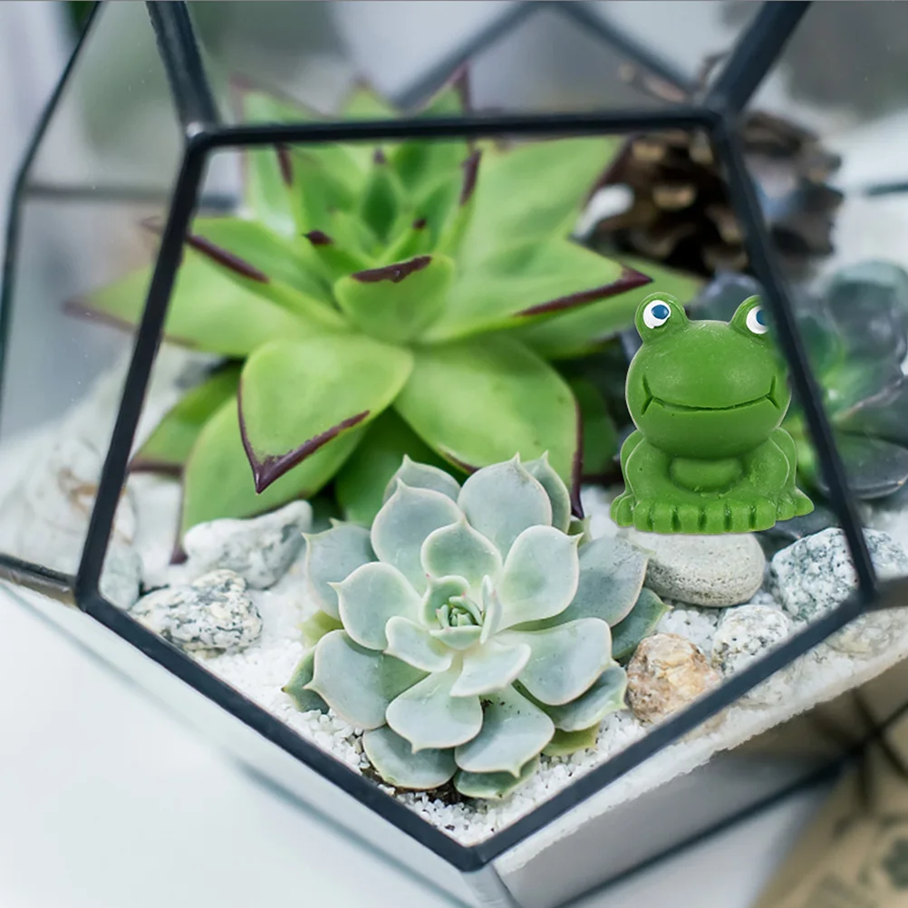 6 шт. горшки для растений лягушки ландшафтный дизайн украшения миниатюрные