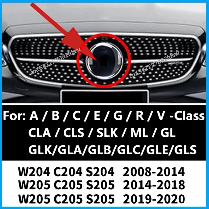 

3D Mirror Grills Badge Front Emblems For W205 W212 W213 W204 Emblem W176 W246 W177 ML W166 W205 CLA C117 GLA A B C E G GLC GLE F