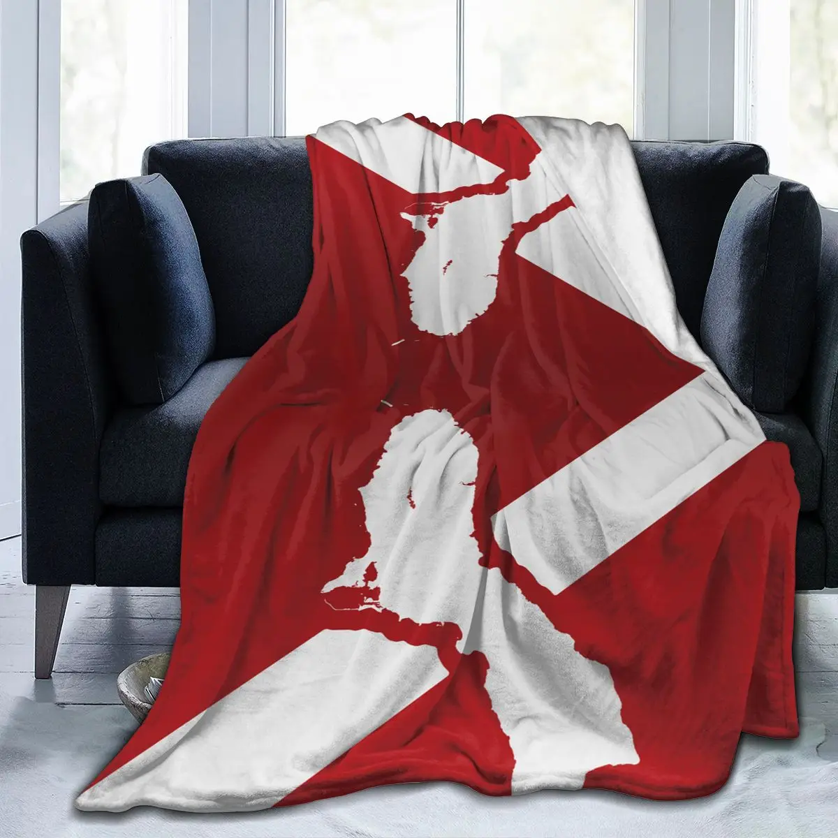 

Flannel Blanket Guam Dive Flag Soft Thin Fleece Blanket Bedspread Cover for Bed Sofa Home Decor Dropship