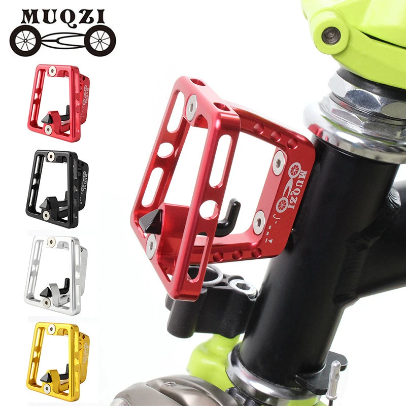 

MUQZI Folding Bike Front Carrier Mounting Base EIEIO Pig Nose Front Bag Rack For Brompton Bicycle Accessories