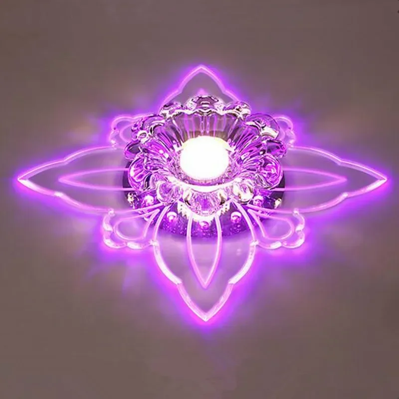 Диаметр 20 см современная RGB хрустальная фойе светодиодная люстра блеск акрил