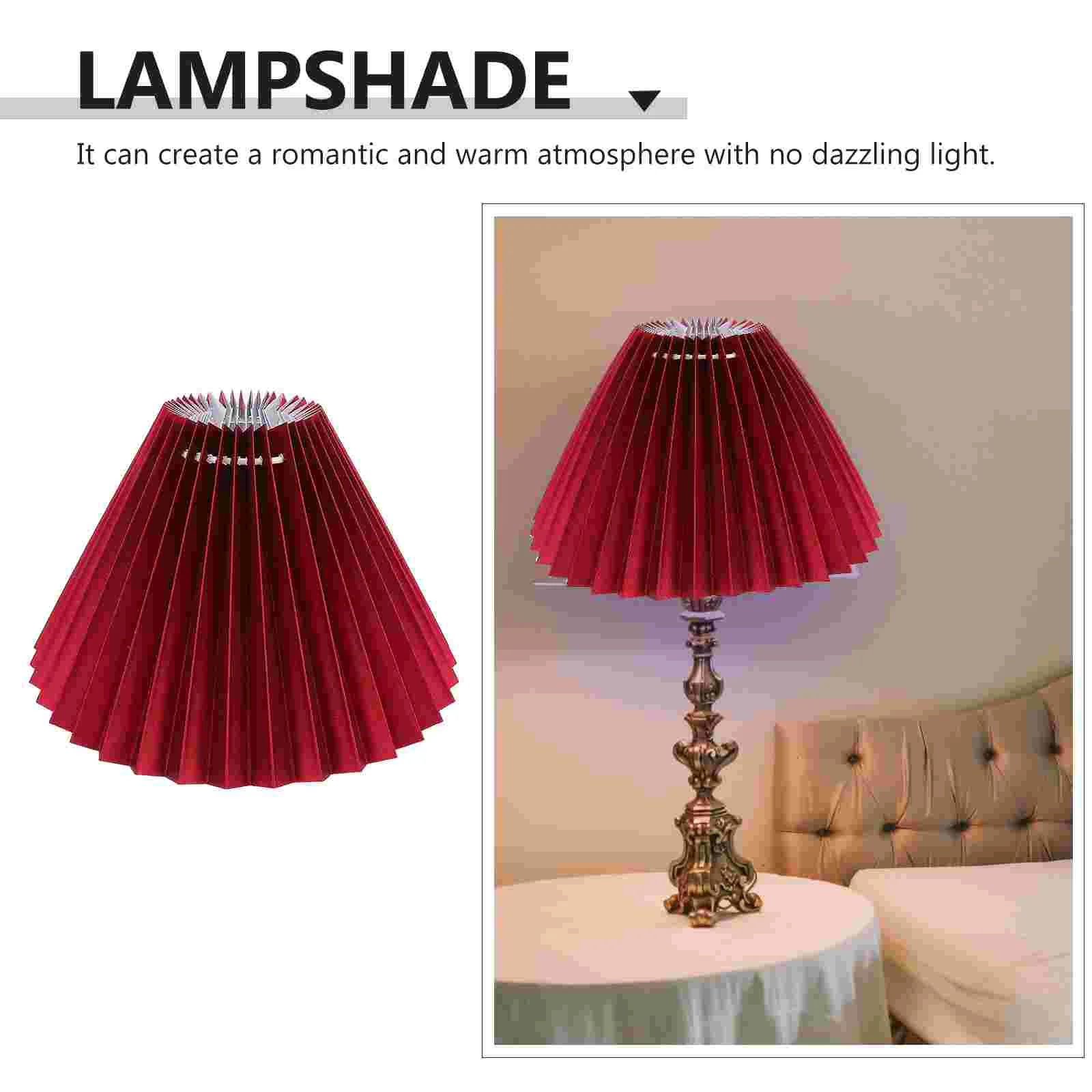 

Pleated Lampshade Accessory Light Cover Decor Simple Style Decorative Cloth Home Use Ornament Semi Flush Mount Chandelier
