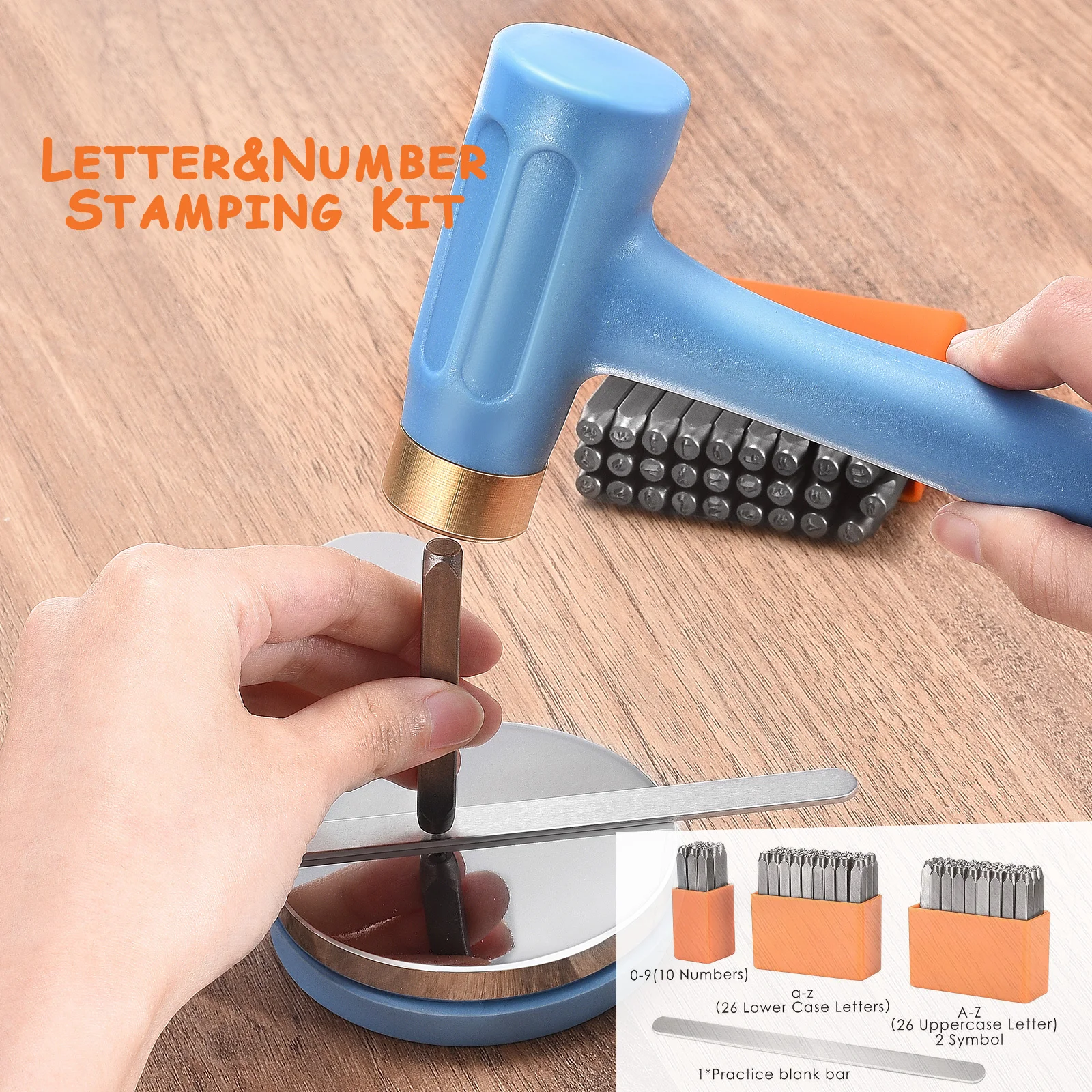 

72pcs Alphabet Number Stamping Punch Steel Die Letter Digital Punch Stamp Pressing Kit For DIY Metal Belt Leather Craft Tool