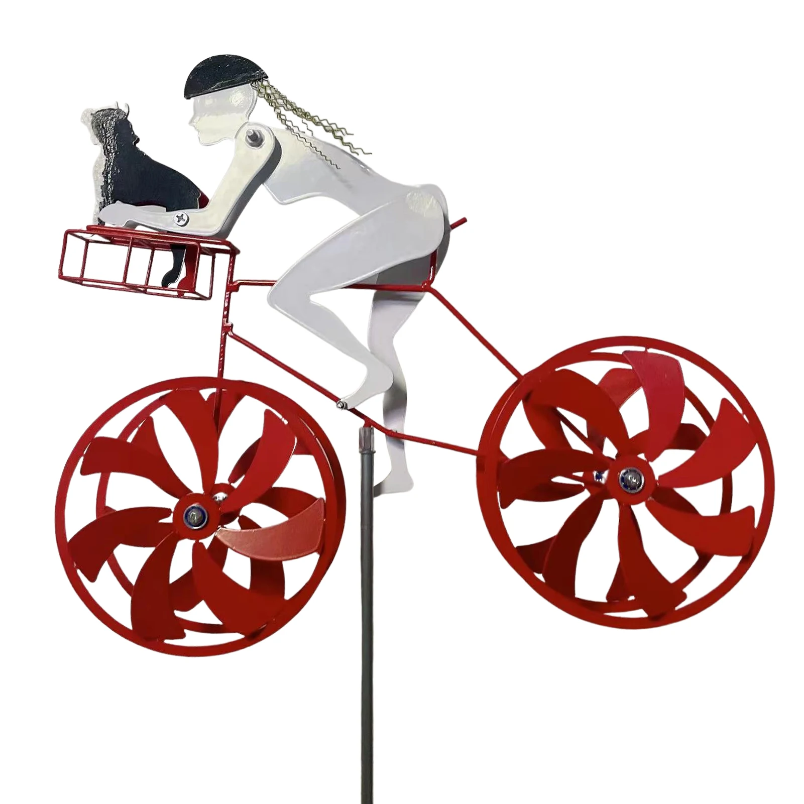

Kinetic Bicycle Sculpture Garden 3D Bicycle Wind Spinner Ornament Sculpture Statue Decor Gifts For Loves Cyclists Friends