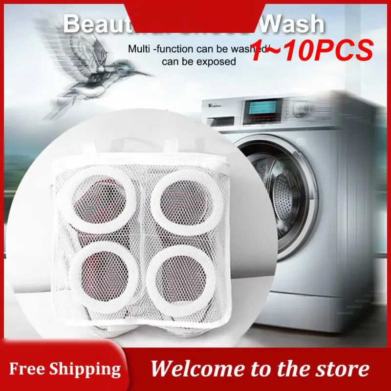 

1~10PCS Washing Machine Shoes Bag Travel Shoe Storage bags Portable Mesh Laundry bag Anti-deformation Protective Shoes Airing