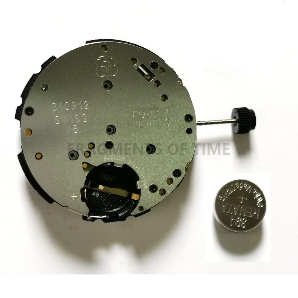 Новый швейцарский кварцевый механизм G10.212 с аккумулятором 6-контактные 4-точечные