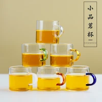 thickened transparent glass cup tea set beer coffee transparent water cup 6 pieces bar home small wine cup mug