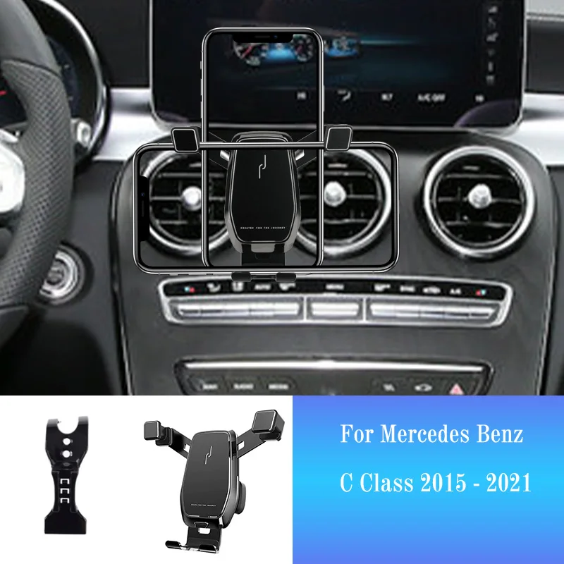 

Car Phone Holder for Mercedes Benz C Class GLC W205 X253 Bracket GPS Stand Rotatable Mobile Smartphone Support Mount Accessories