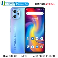 UMIDIGI A13 Pro Global Version Mobile Phone 4GB 6GB RAM 128GB ROM Android Unisoc T610 Octa Core Dual SIM Network NFC
