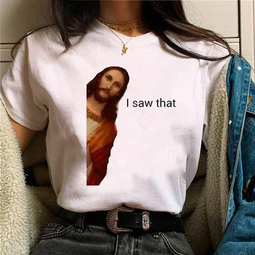 

meme t-shirts women designer Tee girl manga clothes