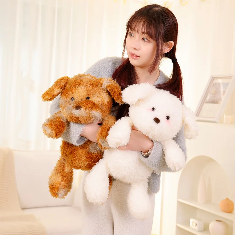 

Fluffy Dog Doll Pillow Soft Plush Toys Kawaii Puppy Appease Toy For Kids Stuffed Animal Sleeping Mate Toys Wedding Oranment