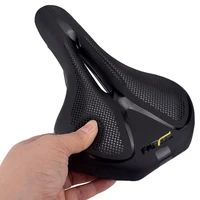 road bike saddle with tail light universal bicycle saddle thickened waterproof breathable and comfortable mountain bike saddle