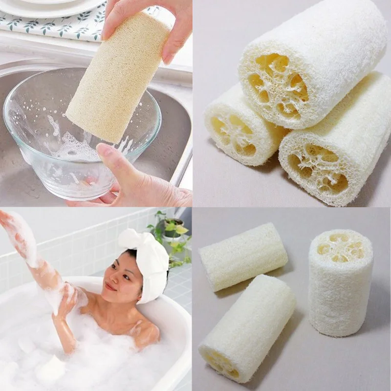 

Натуральная Органическая мочалка Loofah, массажная Губка для купания, спа, отшелушивающая мочалка, Луффа, моющая губка для тела, для удаления м...